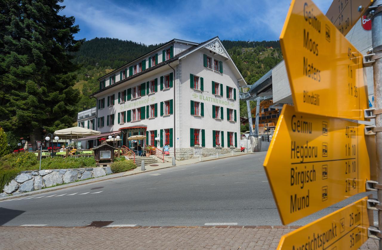 Hotel Blattnerhof Blatten bei Naters Luaran gambar